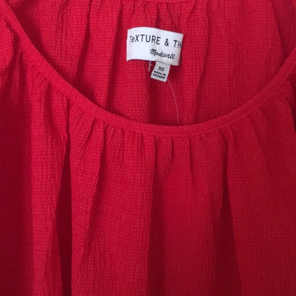 NWT Madewell Texture & Thread Peasant Top - Picture 6 of 7